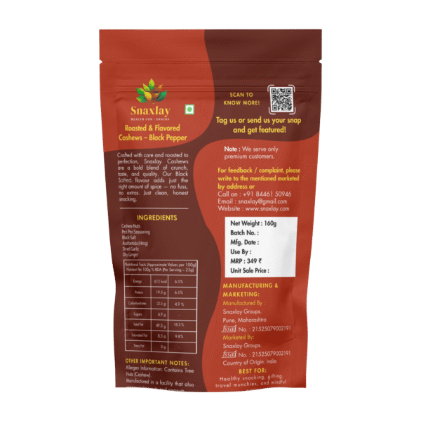 Premium Roasted Cashews in Pune - Premium cashews in Pune - Healthy snacks Pune - Order snacks online in Pune - Healthy snacking in Pune
