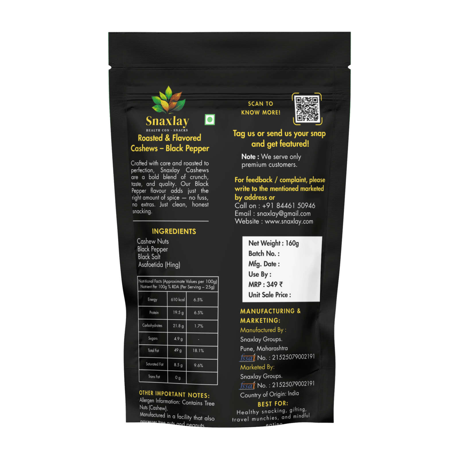 Black Pepper Cashews β Spicy & Bold Delight - Image 2